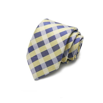 Geel En Blauw Stropdas