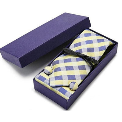 Geel En Blauw Stropdas