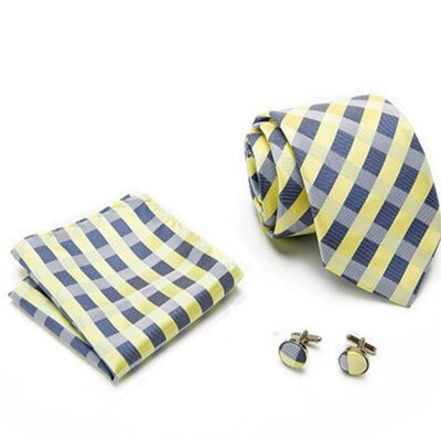 Geel En Blauw Stropdas