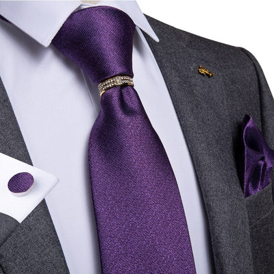 Donkerpaarse stropdas