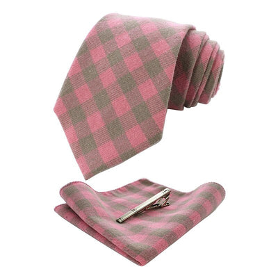 Roze en grijze stropdas