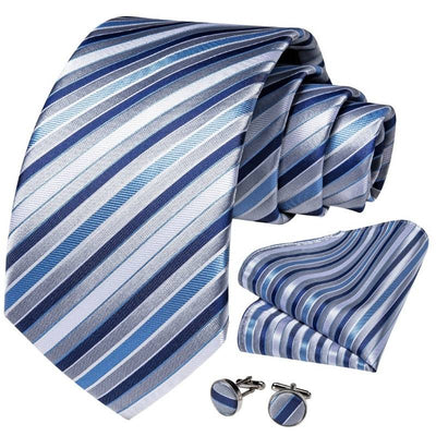 Blauw grijze stropdas