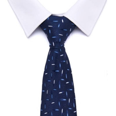 Middernacht blauwe stropdas