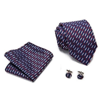 Zwarte en rode stropdas