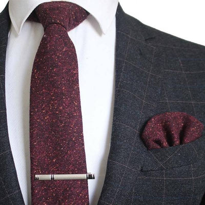 Bourgondische wollen stropdas