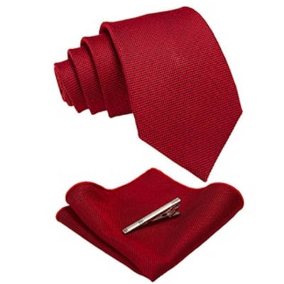 Rode wollen stropdas