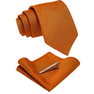 Stropdas van oranje wol