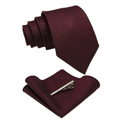 Donker Bourgondische stropdas