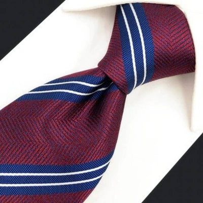 Rode blauwe stropdas