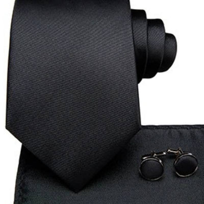 Zwarte stropdas voor heren