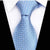 Schaakbordpatroon hemelsblauw stropdas