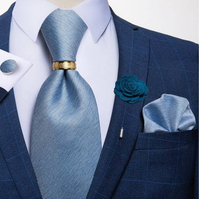Grijze blauwe stropdas