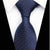 Marineblauw stropdas dambordpatroon met mini witte stippen