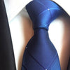 Marineblauwe stropdas met blauwe strepen
