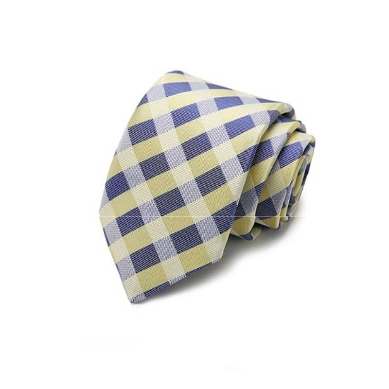 Geel En Blauw Stropdas