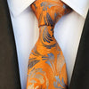Gedessineerde oranje stropdas