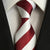 Wit en rood gestreepte stropdas