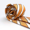 Oranje gestreepte stropdas