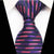 Roze en paars gestreepte stropdas