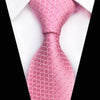 Schaakbordpatroon roze stropdas