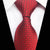 Rode stropdas met dambordpatroon en mini witte stippen