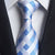 Wit en blauw geblokte stropdas