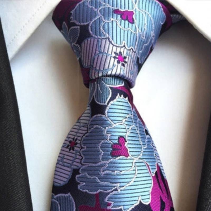 Blauwe en paarse bloemenband