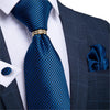 Heren koningsblauwe stropdas