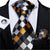Zwarte geruite stropdas