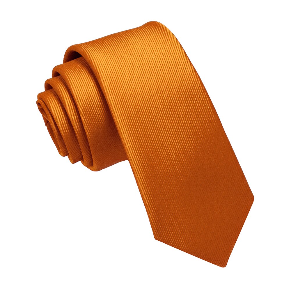 Oranje slanke stropdas