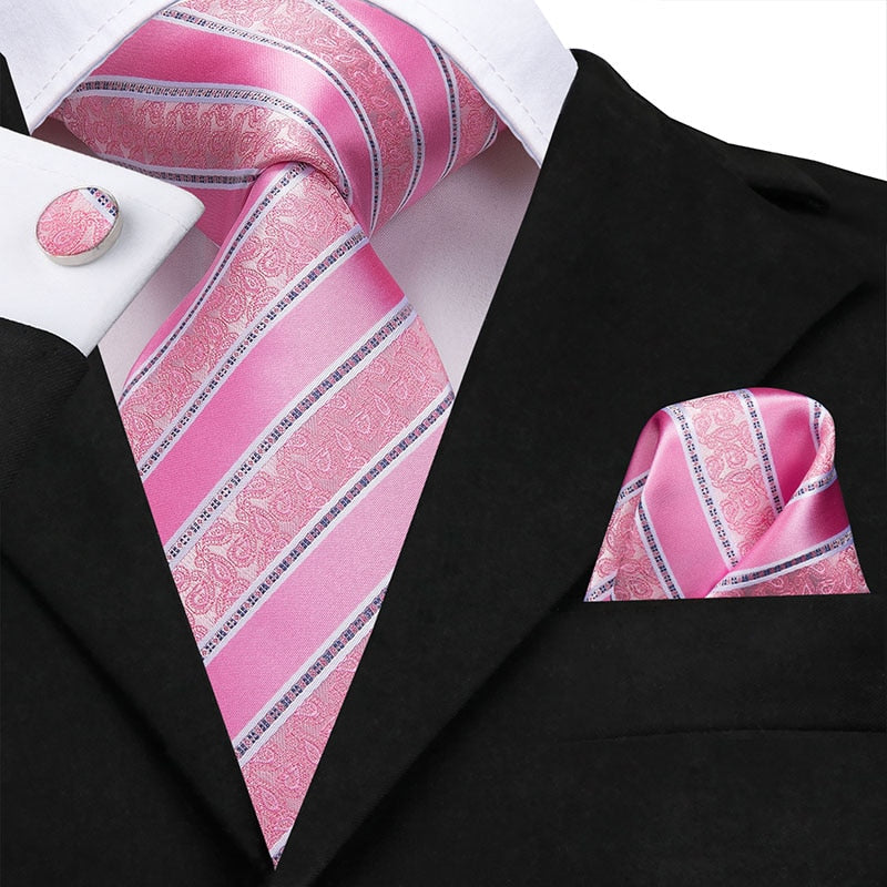Roze gestreepte stropdas