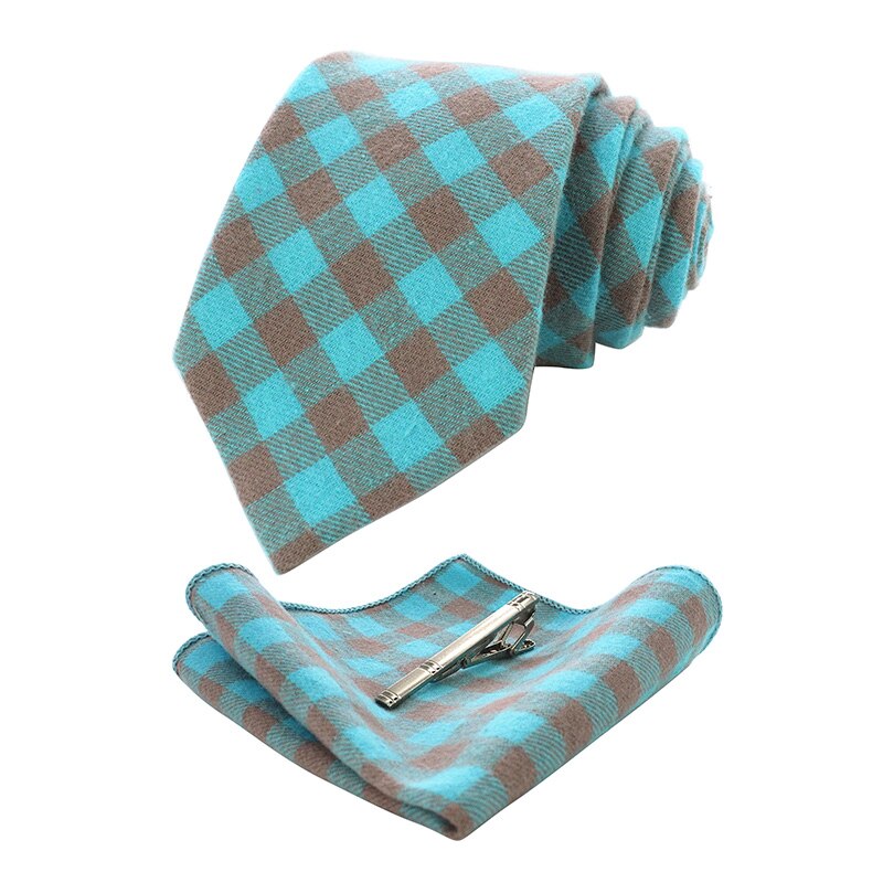 Blauwe en grijze stropdas