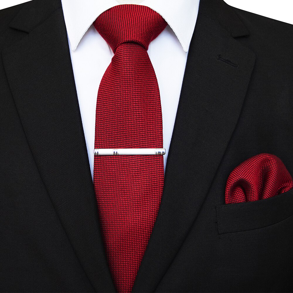 Rode wollen stropdas