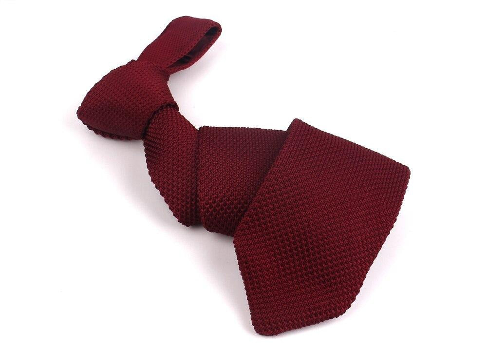 Bourgondische gebreide stropdas