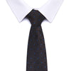 Zwarte stropdas blauwe stippen