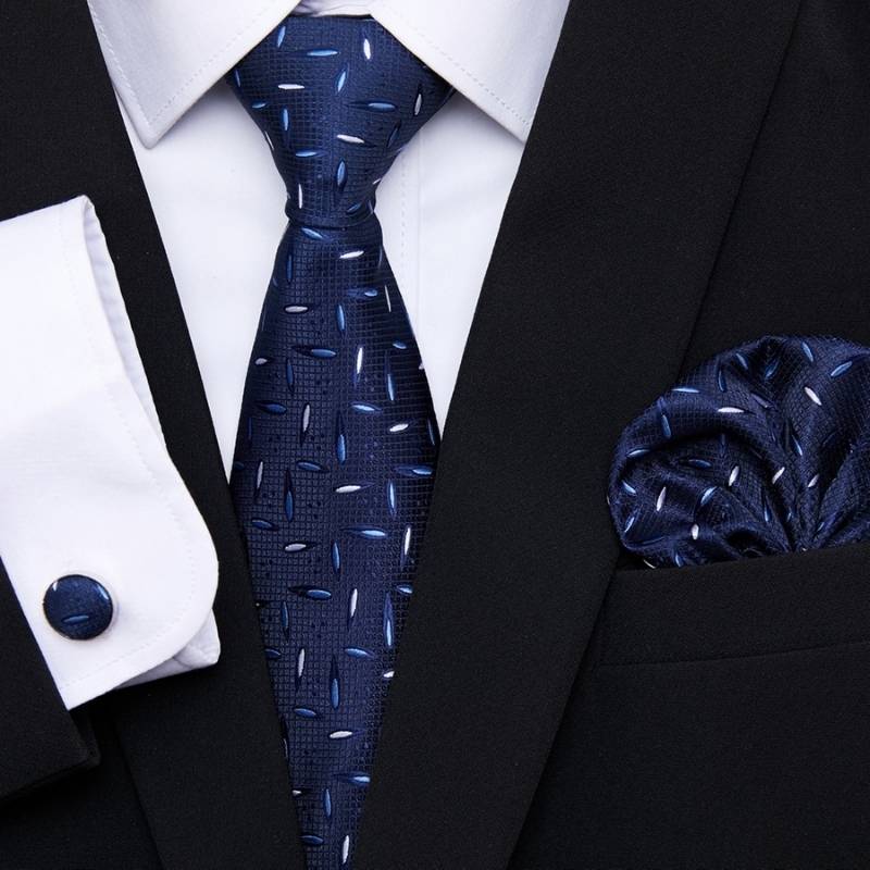 Middernacht blauwe stropdas