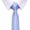 Hemelsblauw geruite stropdas