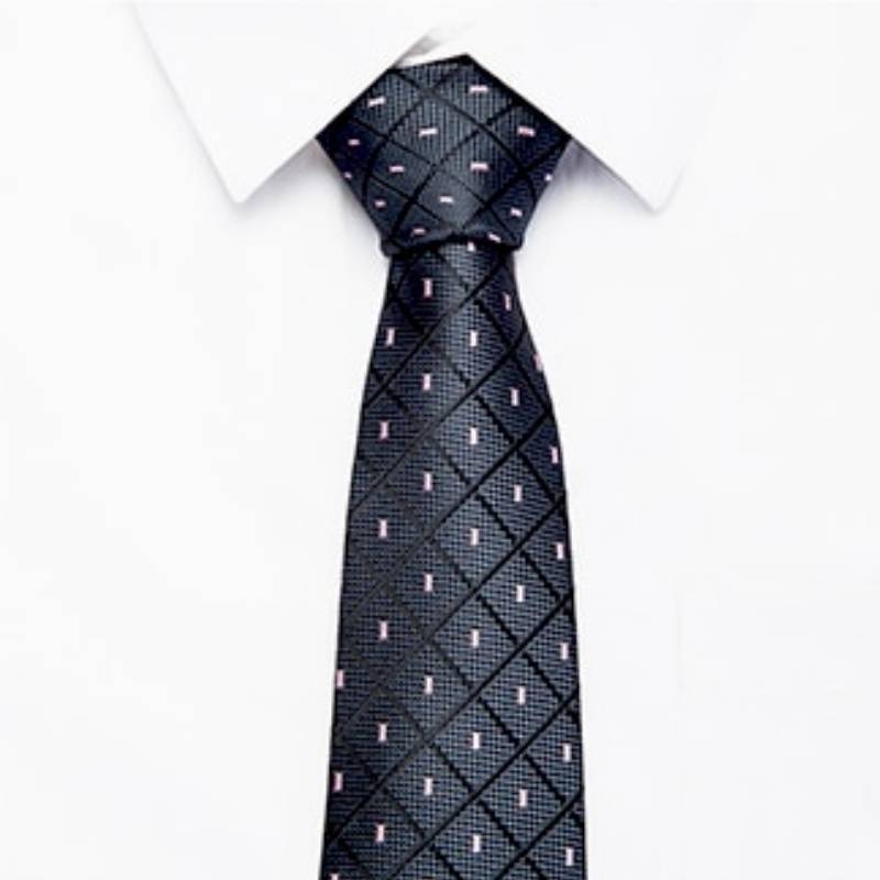 Grijze en roze stropdas