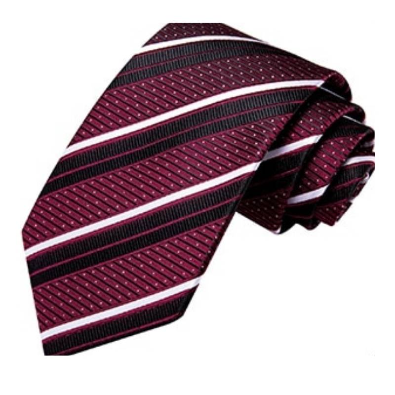 Bourgondische rode en zwarte stropdas