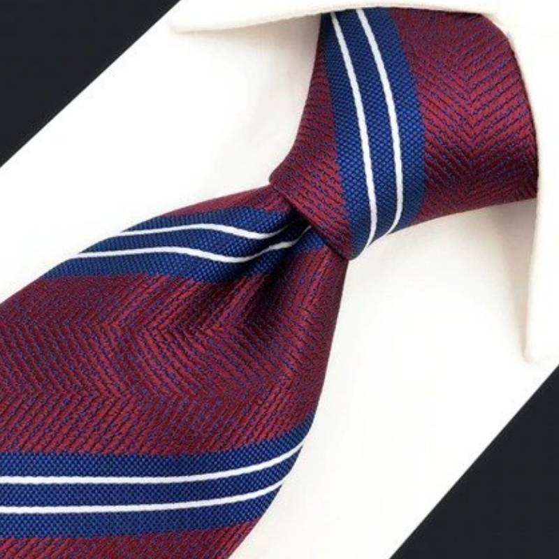 Rode blauwe stropdas