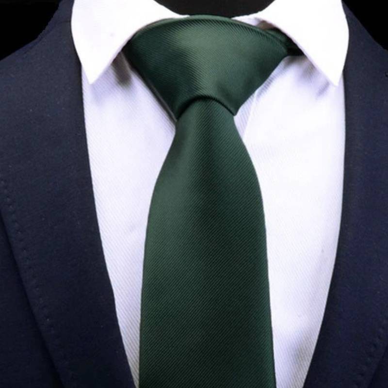 Groene zijden stropdas