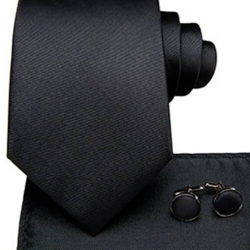 Zwarte stropdas voor heren