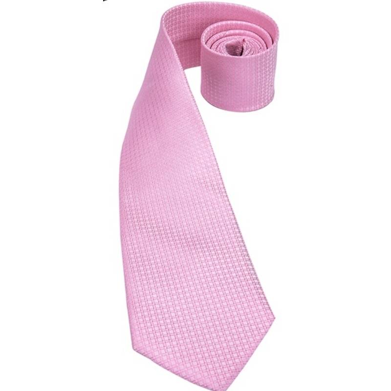 Roze zijden stropdas