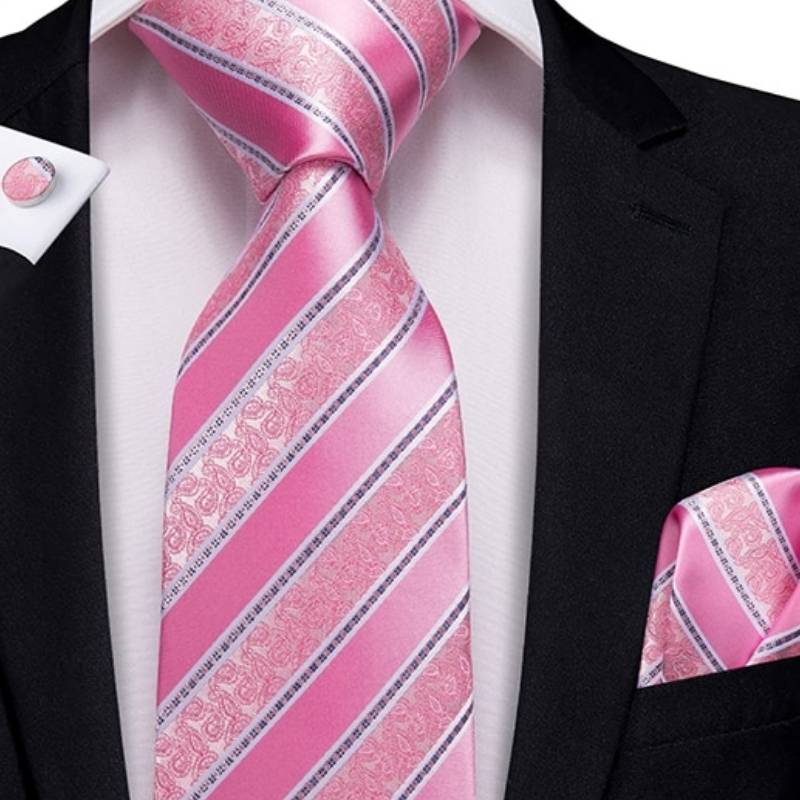 Roze gestreepte stropdas